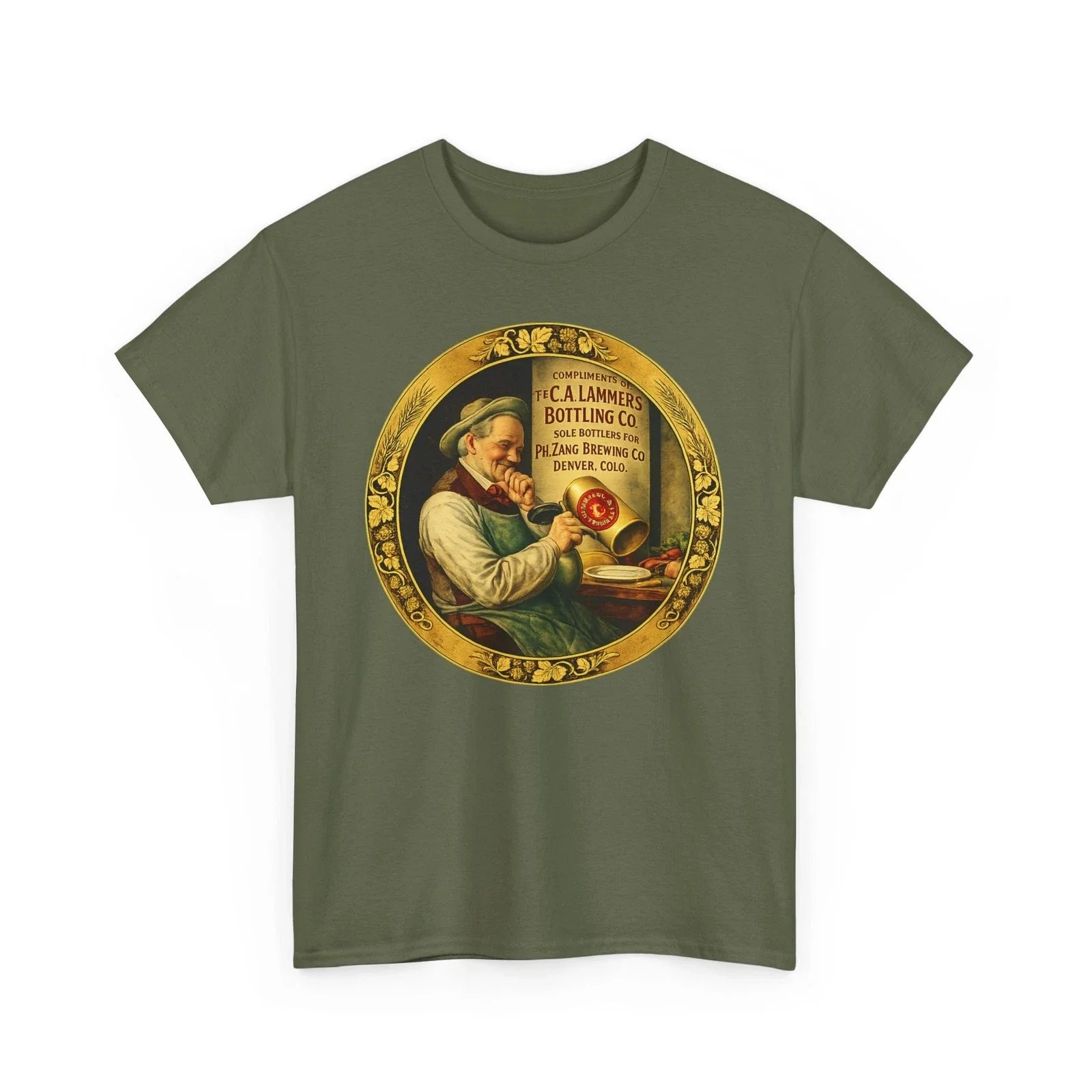 C. A. Lammers Bottling PH Zang Brewing Denver CO Beer - Adult & Kids T-Shirts, Sweatshirts & Hoodies apparel design preview 1