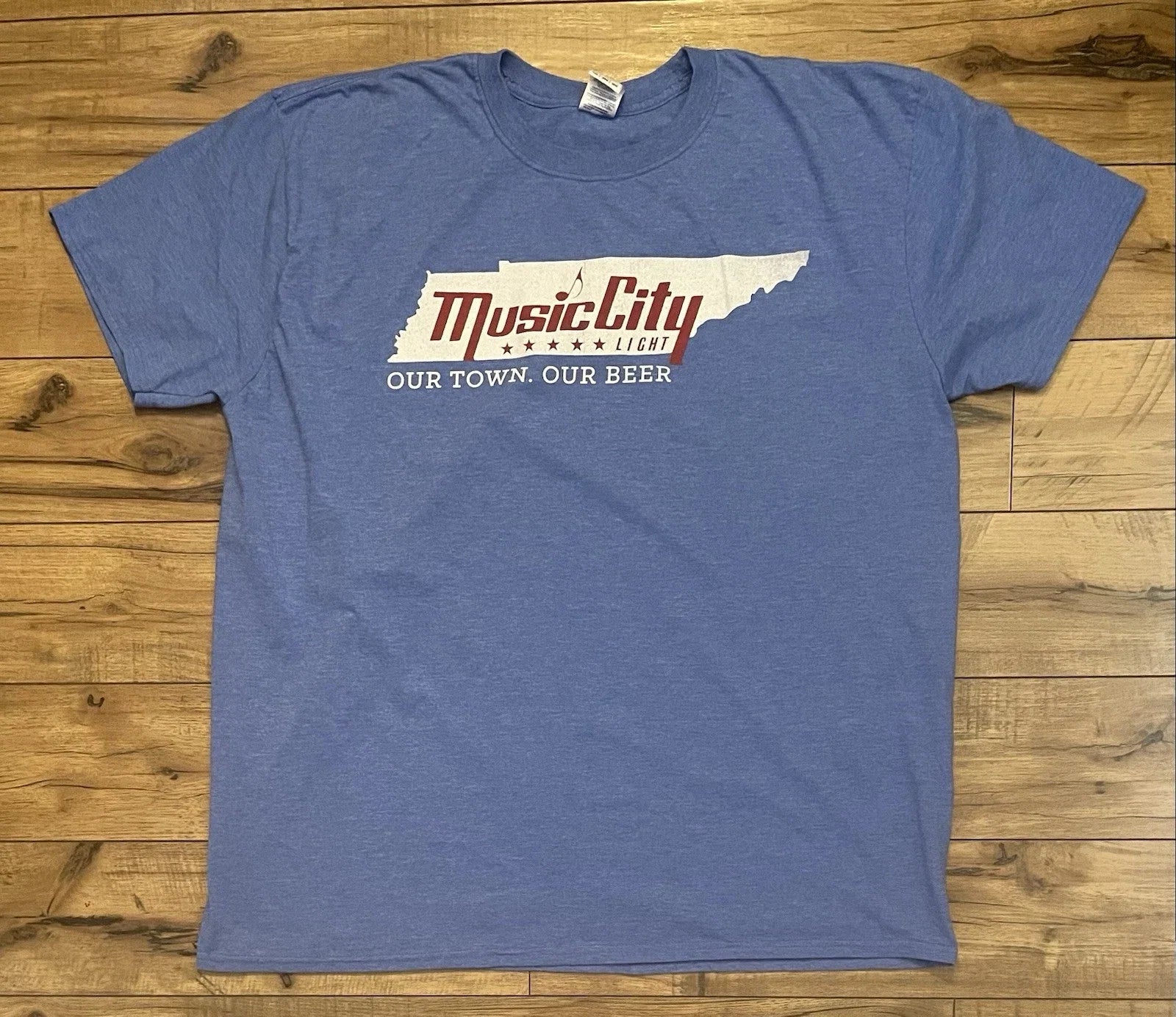 Music City Our Town Beer Graphic Light Blue Sz 2XL - Adult & Kids T-Shirts, Sweatshirts & Hoodies apparel design preview 1