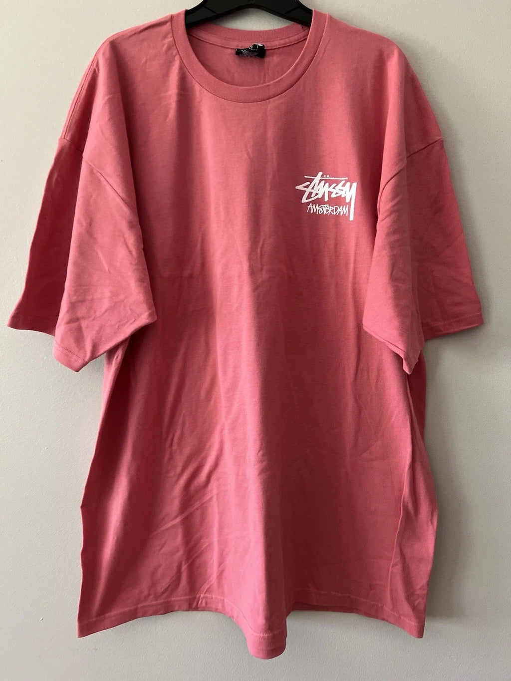 Stussy Amsterdam Mens 2XL Vibrant Pink Streetwear - Adult & Kids T-Shirts, Sweatshirts & Hoodies apparel design preview 1