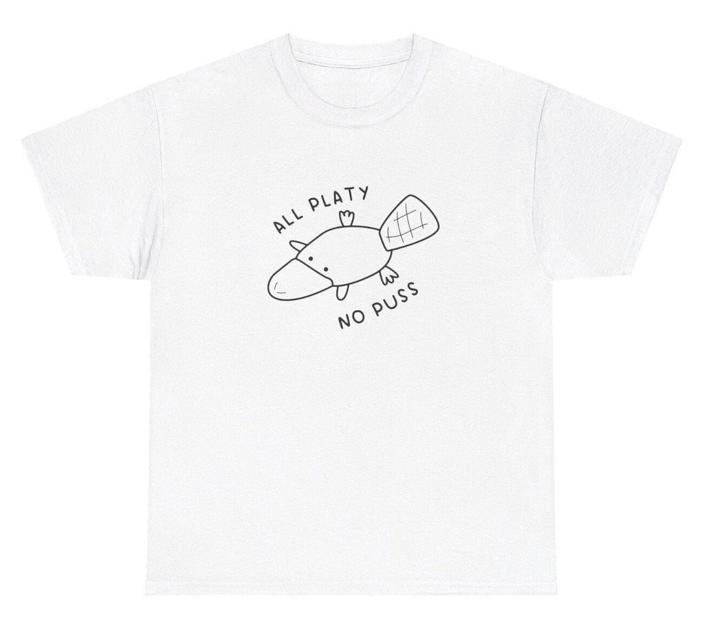 All Platy No Puss Funny Platypus Quote Gen Z Weird - Adult & Kids T-Shirts, Sweatshirts & Hoodies apparel design preview 1