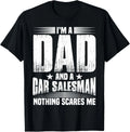I_m A Dad And Car Salesman Dealer Gift - Adult & Kids T-Shirts, Sweatshirts & Hoodies apparel design preview 1