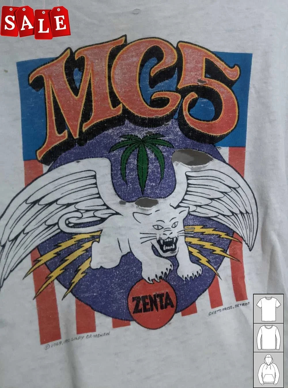 New thrashed mc5 pronto punk Gift For Fans Unisex - Adult & Kids T-Shirts, Sweatshirts & Hoodies apparel design preview 1