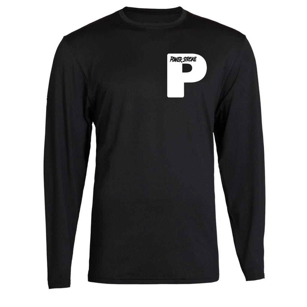 White Powerstroke Small P Unisex Black Color Front S - Adult & Kids T-Shirts, Sweatshirts & Hoodies apparel design preview 1