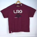 LRG Tree Logo Graphic Print Mens 2XL Burgundy - Adult & Kids T-Shirts, Sweatshirts & Hoodies apparel design preview 1
