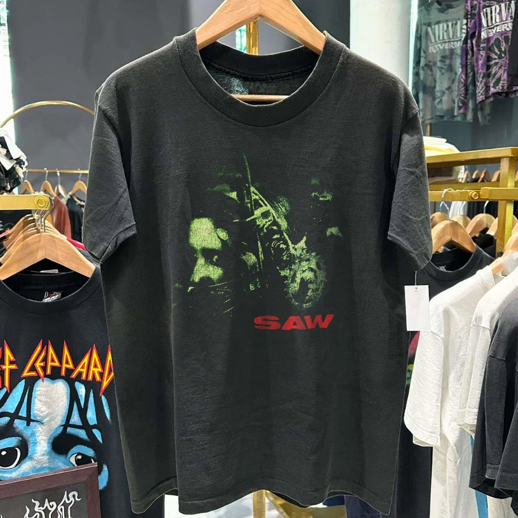 2004 Saw Classic Black M - Adult & Kids T-Shirts, Sweatshirts & Hoodies apparel design preview 1