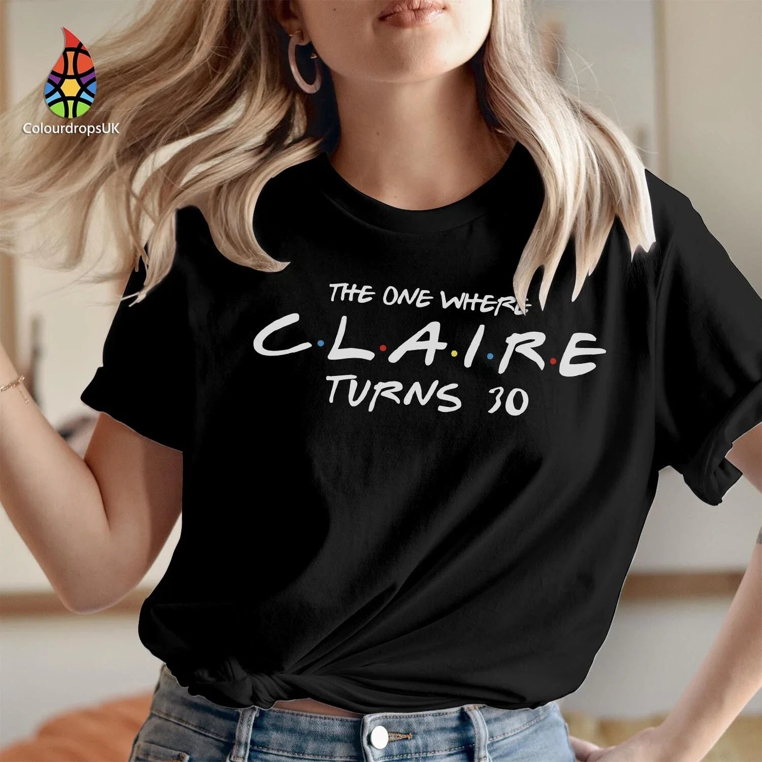 Personalised (535) The One Where Name Turn Thirty - Adult & Kids T-Shirts, Sweatshirts & Hoodies apparel design preview 1