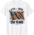US Flag and Stars 250 Years 1776-2026 250th Birthday - Adult & Kids T-Shirts, Sweatshirts & Hoodies apparel design preview 1