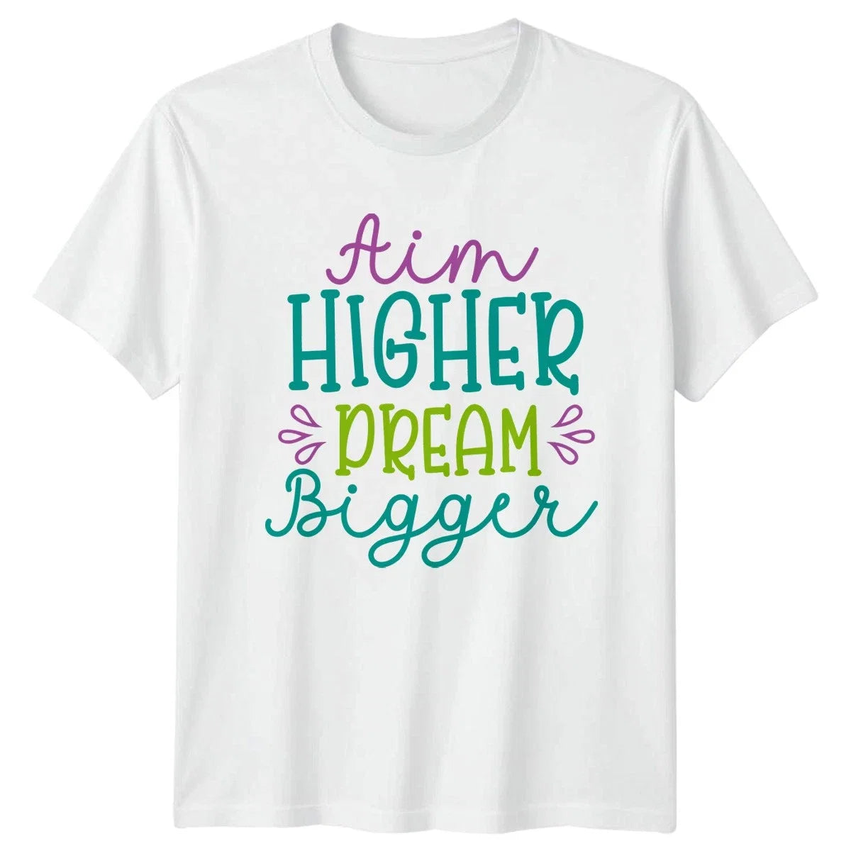 Aim Higher Dream Bigger Inspirational Motivational - Adult & Kids T-Shirts, Sweatshirts & Hoodies apparel design preview 1
