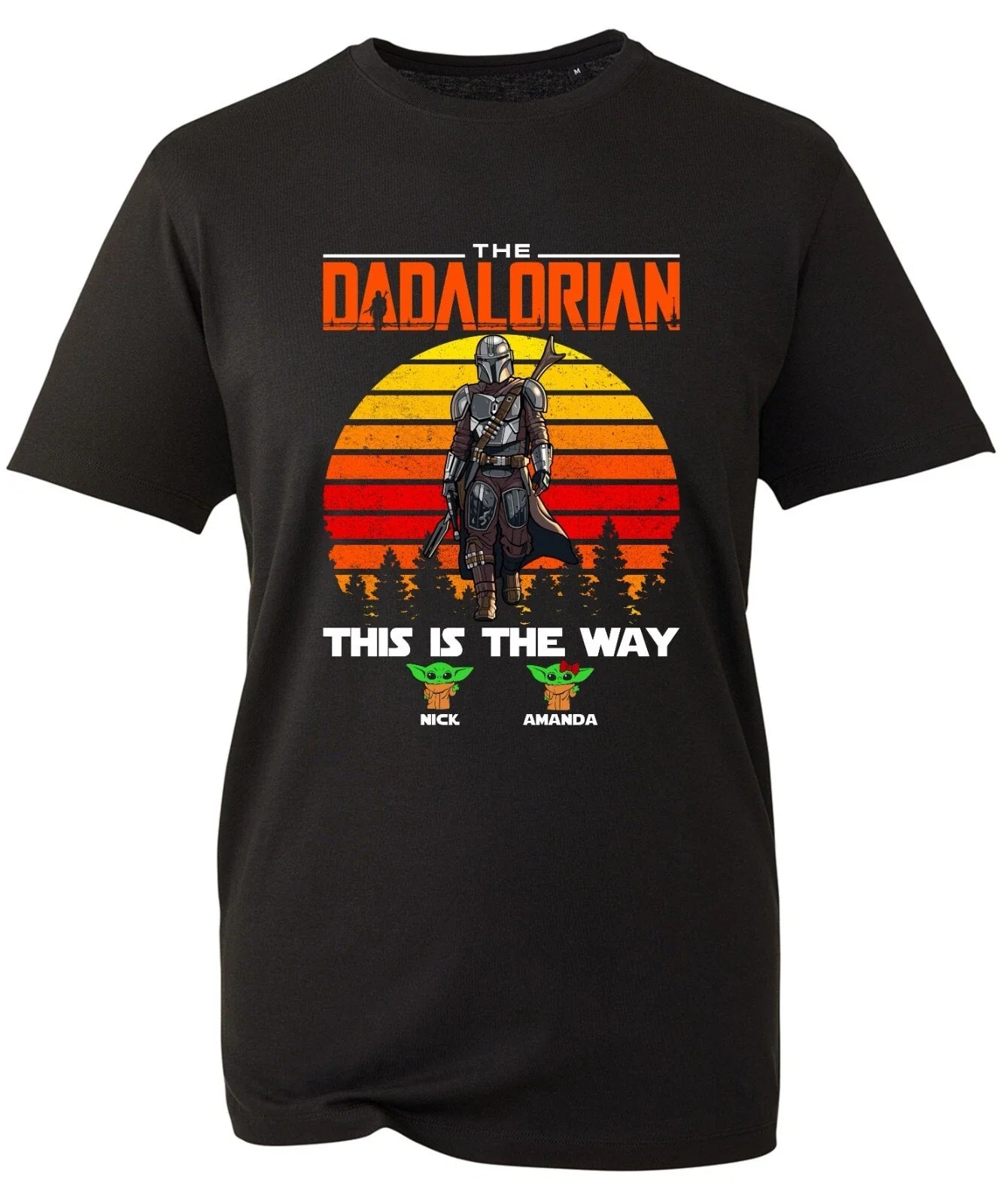 Personalised Your Name The Dadalorian This is Way - Adult & Kids T-Shirts, Sweatshirts & Hoodies apparel design preview 1