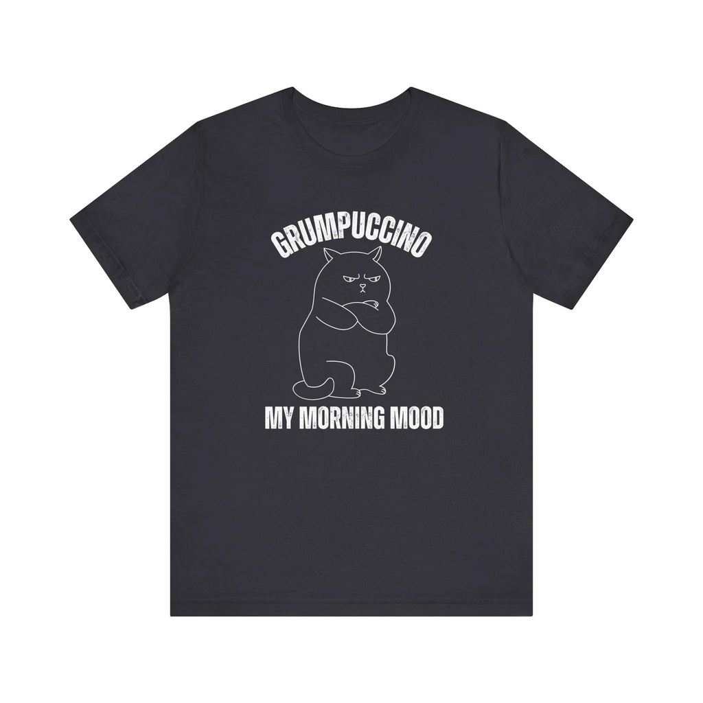 Grumpuccino My Morning Mood Funny Coffee Cat Lover - Adult & Kids T-Shirts, Sweatshirts & Hoodies apparel design preview 1