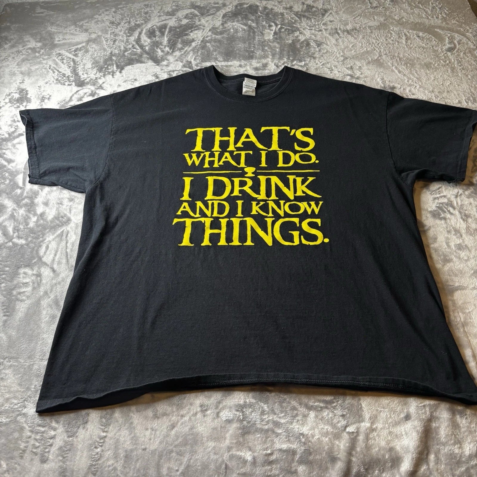 Mens Thats What I Do Dring and Know Things Black 2XL - Adult & Kids T-Shirts, Sweatshirts & Hoodies apparel design preview 1