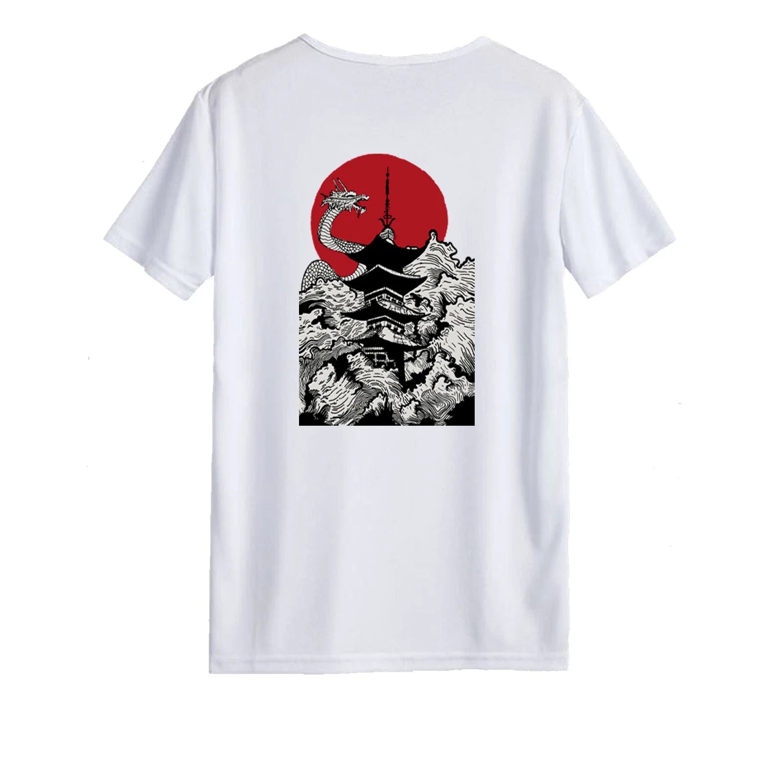Pagoda Dragon Original Summer Couple Student Cute - Adult & Kids T-Shirts, Sweatshirts & Hoodies apparel design preview 1