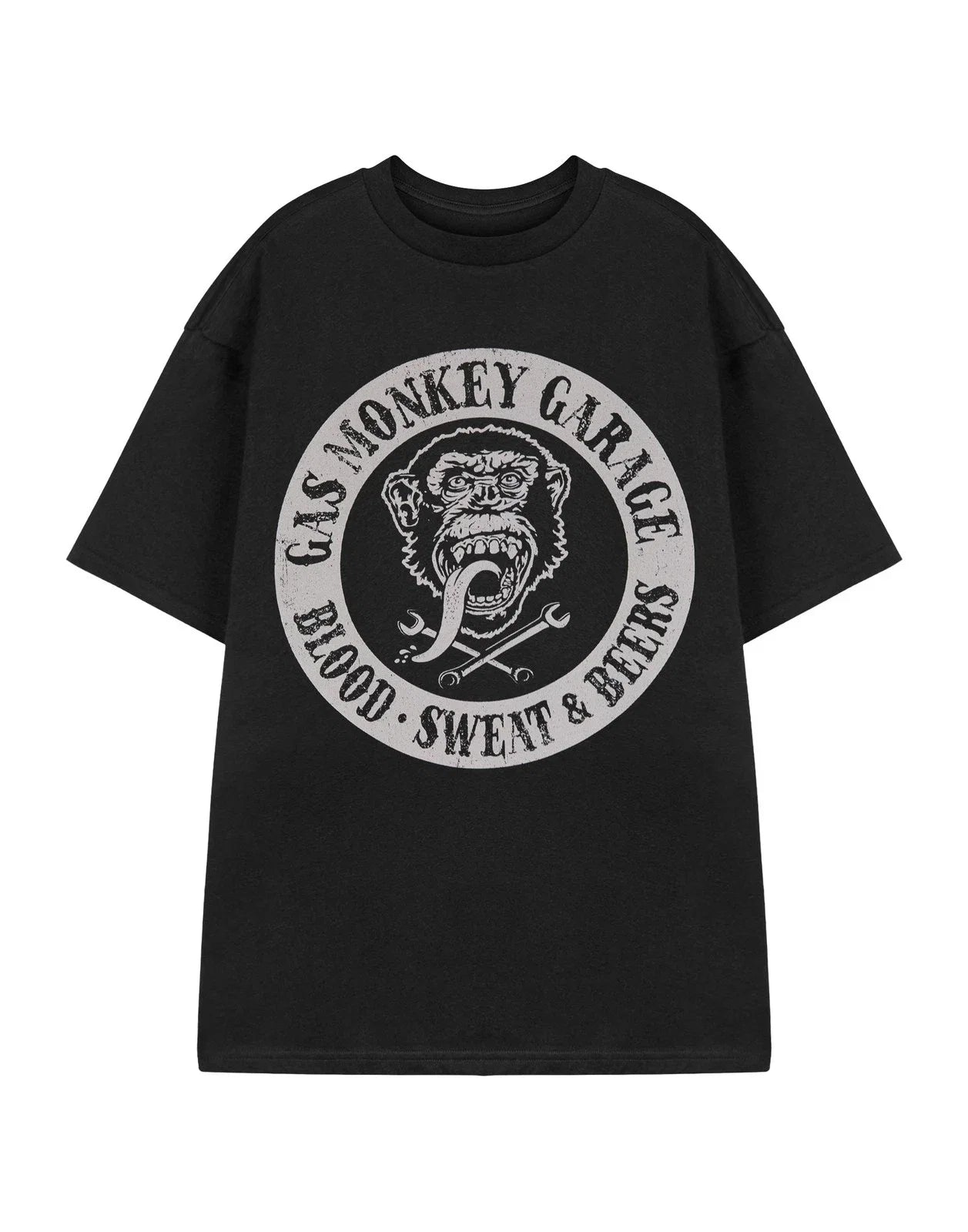 Gas Monkey Garage Short Sleeved Mens Black Official - Adult & Kids T-Shirts, Sweatshirts & Hoodies apparel design preview 1