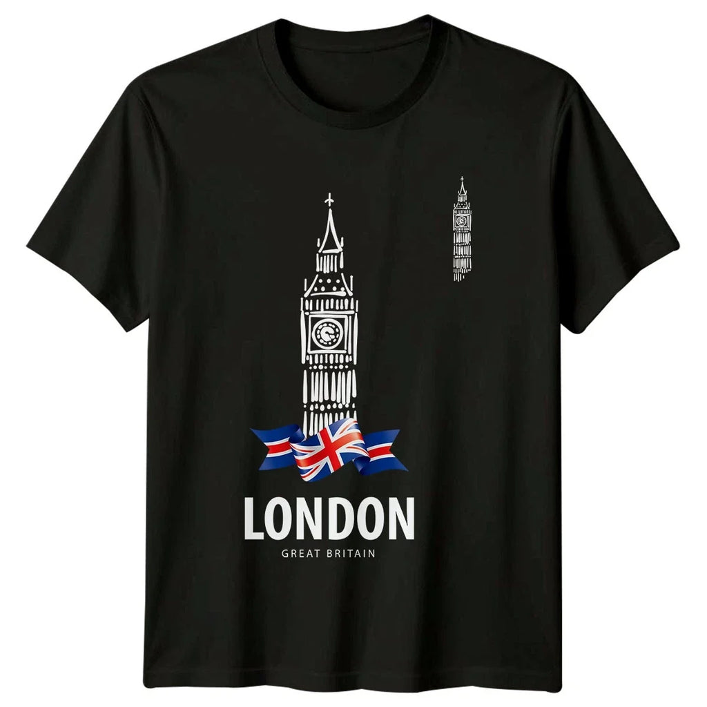 London Great Britain Big Ben Landmark Mens Womens - Adult & Kids T-Shirts, Sweatshirts & Hoodies apparel design preview 1
