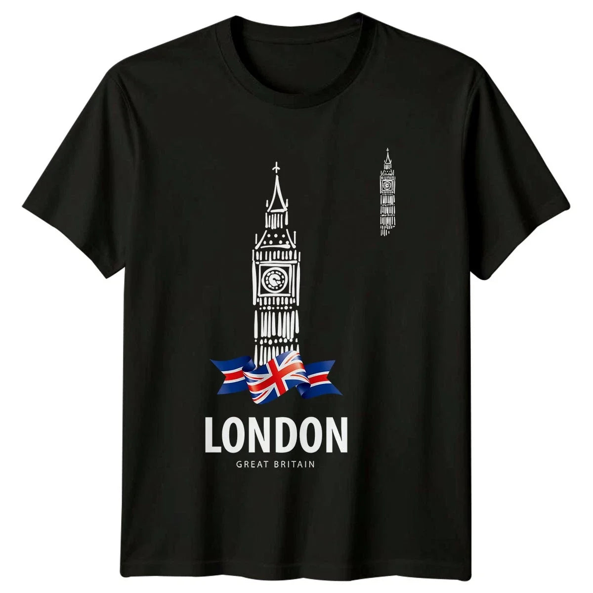 London Great Britain Big Ben Landmark Mens Womens - Adult & Kids T-Shirts, Sweatshirts & Hoodies apparel design preview 1