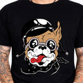Biker Dog Helmet Goggles Bandana Funny Bulldog Rider - Adult & Kids T-Shirts, Sweatshirts & Hoodies apparel design preview 1