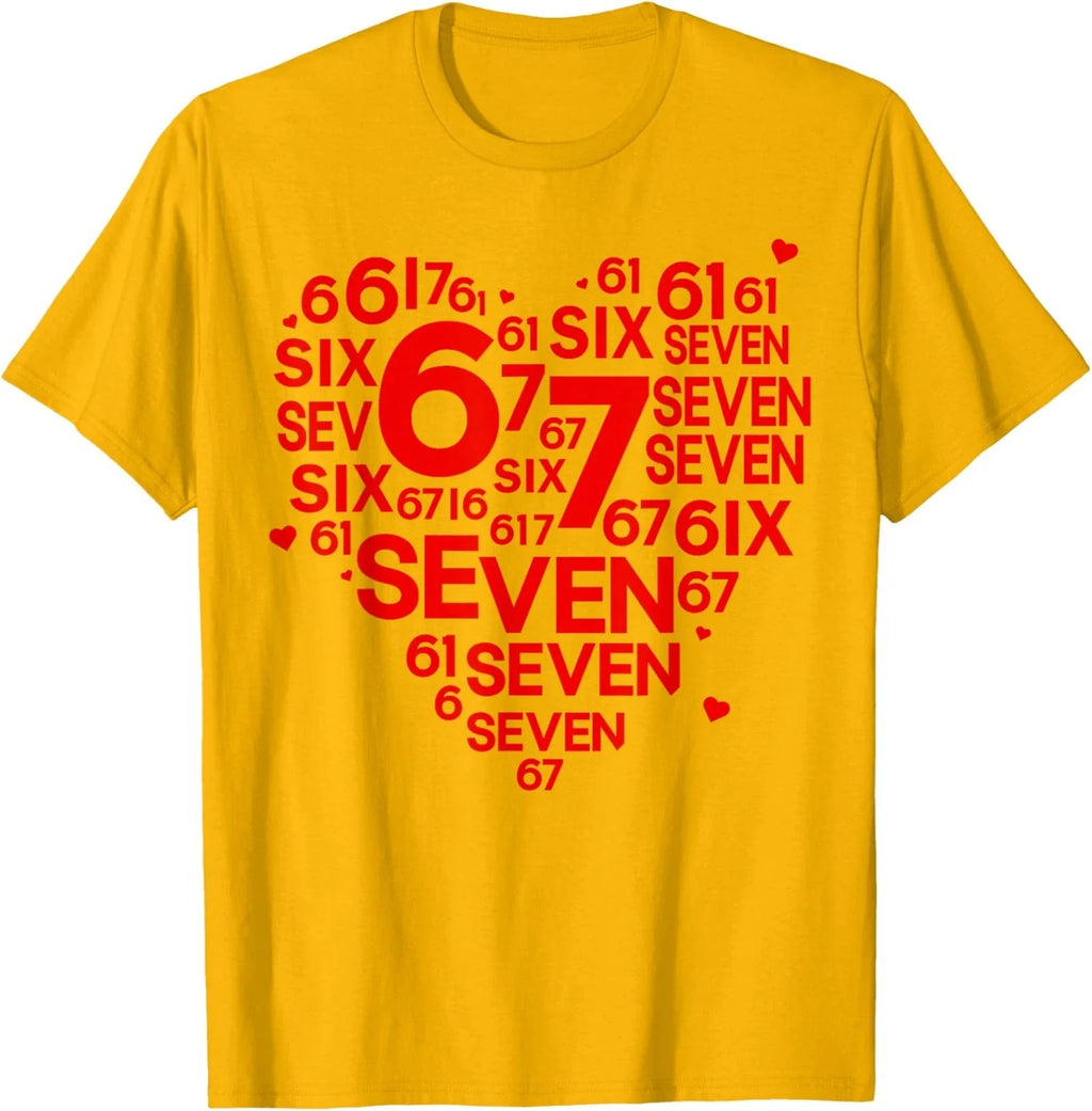 Six Seven Valentine Design Meme Funny - Adult & Kids T-Shirts, Sweatshirts & Hoodies apparel design preview 1