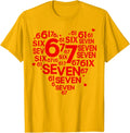 Six Seven Valentine Design Meme Funny - Adult & Kids T-Shirts, Sweatshirts & Hoodies apparel design preview 1