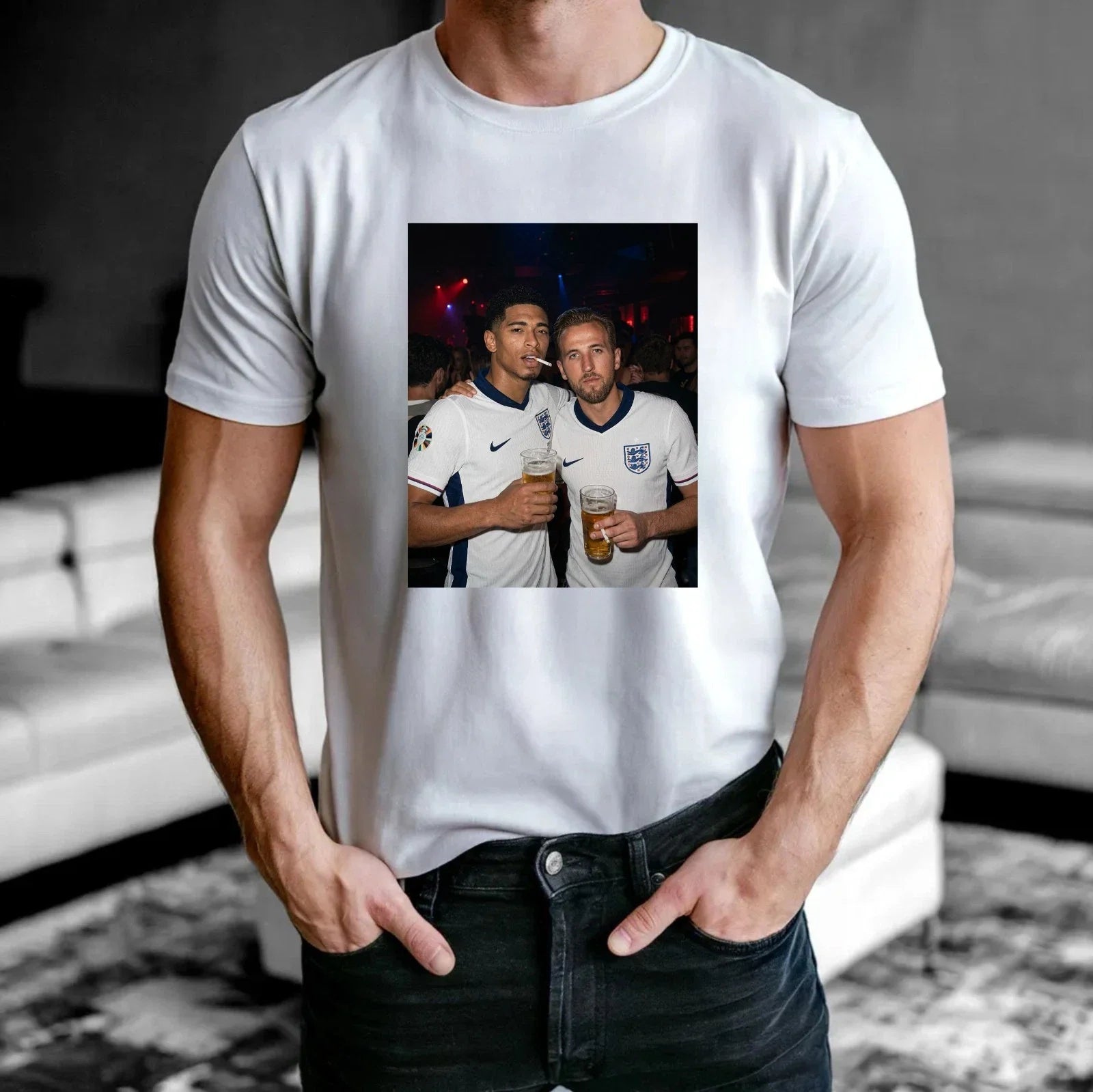 England Football Fan Supporter Party Match Day Top - Adult & Kids T-Shirts, Sweatshirts & Hoodies apparel design preview 1