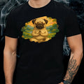 Mens Funny Yoga Pug Motif Cotton Size XS to 5XL - Adult & Kids T-Shirts, Sweatshirts & Hoodies apparel design preview 1