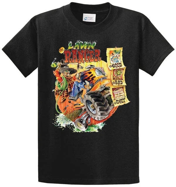 LAWN RANGER Cotton Printed Regular and Big Tall Sizes - Adult & Kids T-Shirts, Sweatshirts & Hoodies apparel design preview 1