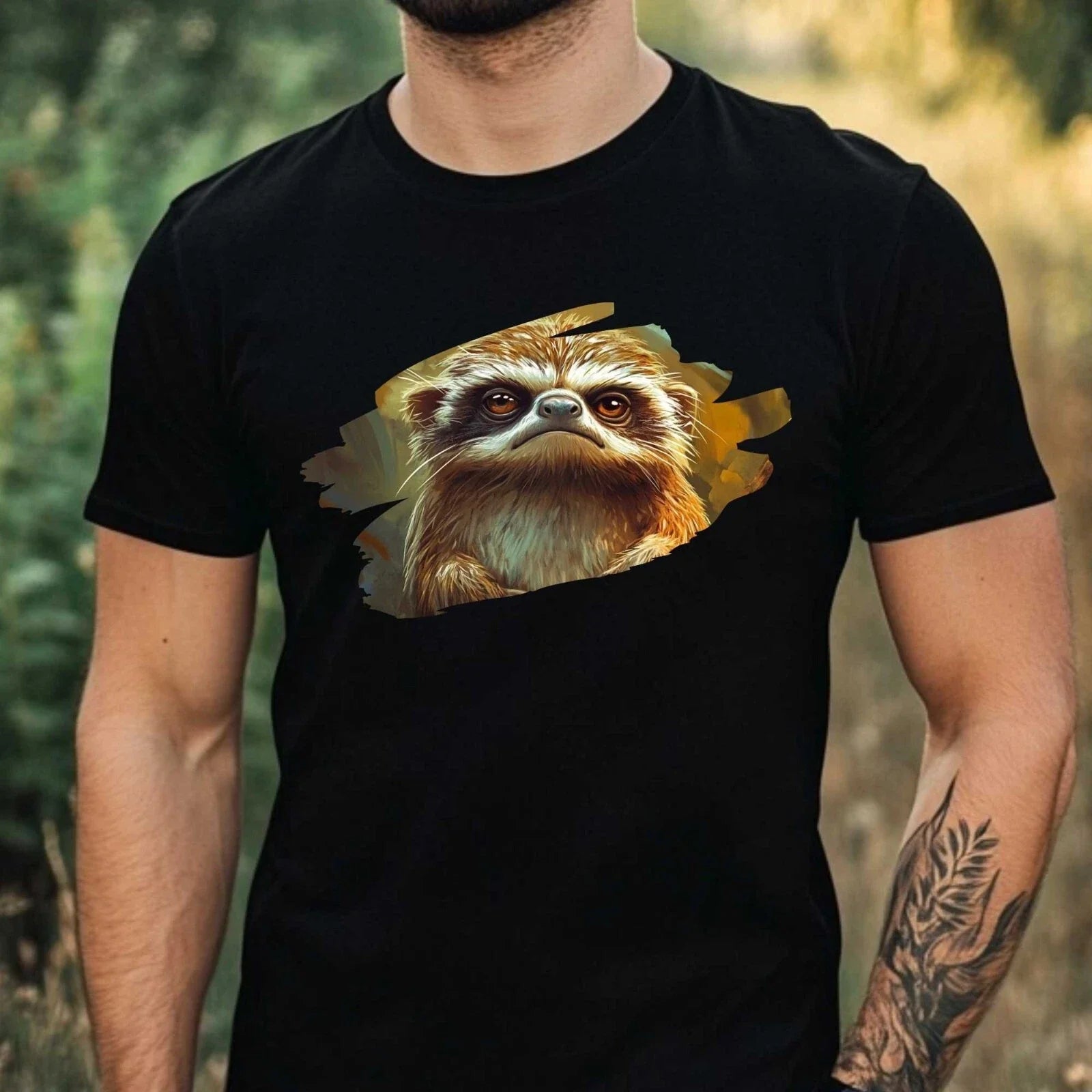 Mens Funny Grumpy Animal Print Cotton Size XS to 5XL - Adult & Kids T-Shirts, Sweatshirts & Hoodies apparel design preview 1
