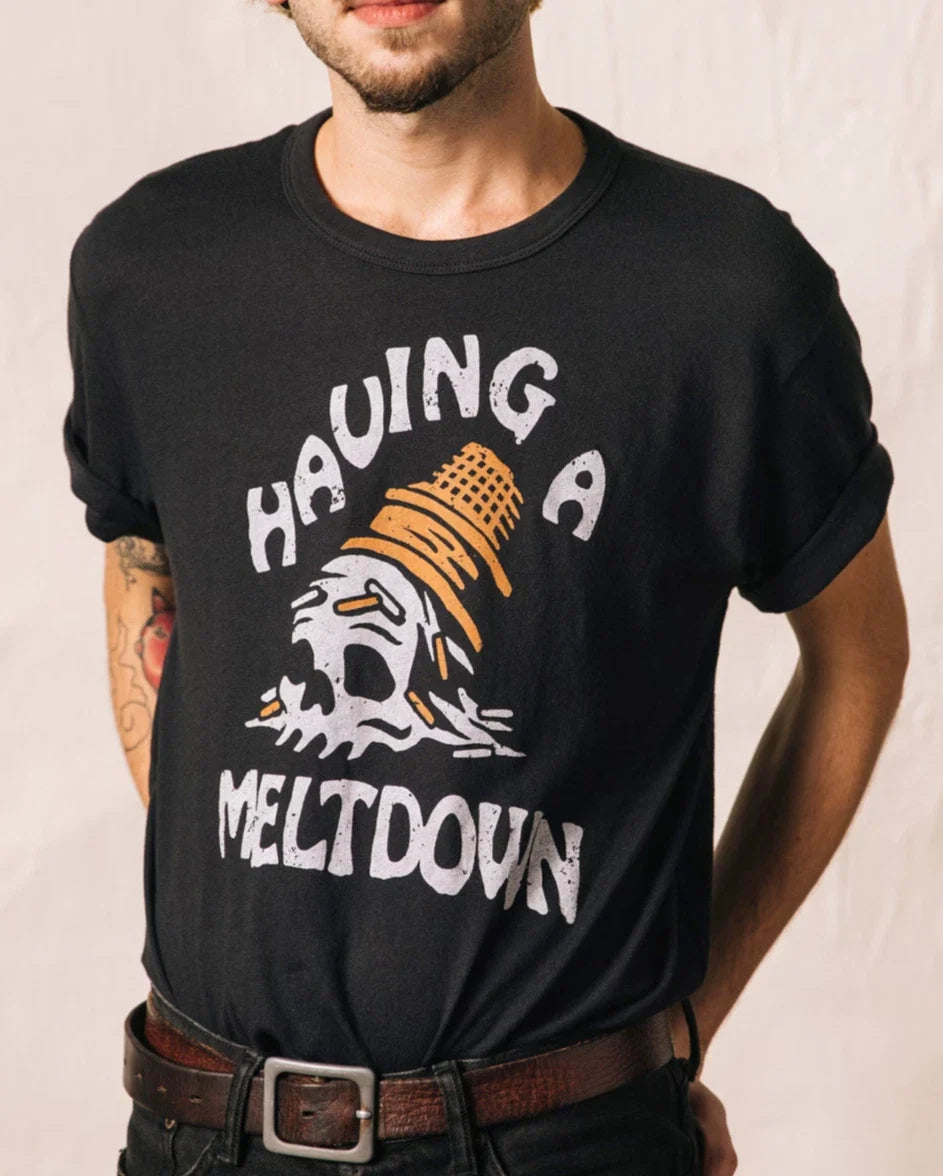 Having A Meltdown Funny Skull Ice Cream Cone Graphic - Adult & Kids T-Shirts, Sweatshirts & Hoodies apparel design preview 1