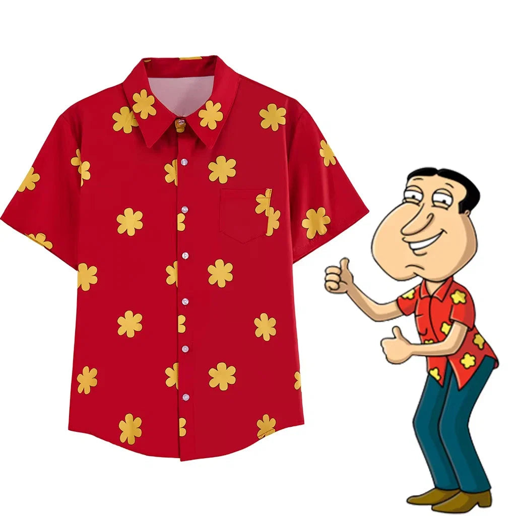 Quagmire Family Guy Cosplay Replica Costume - Adult & Kids T-Shirts, Sweatshirts & Hoodies apparel design preview 1