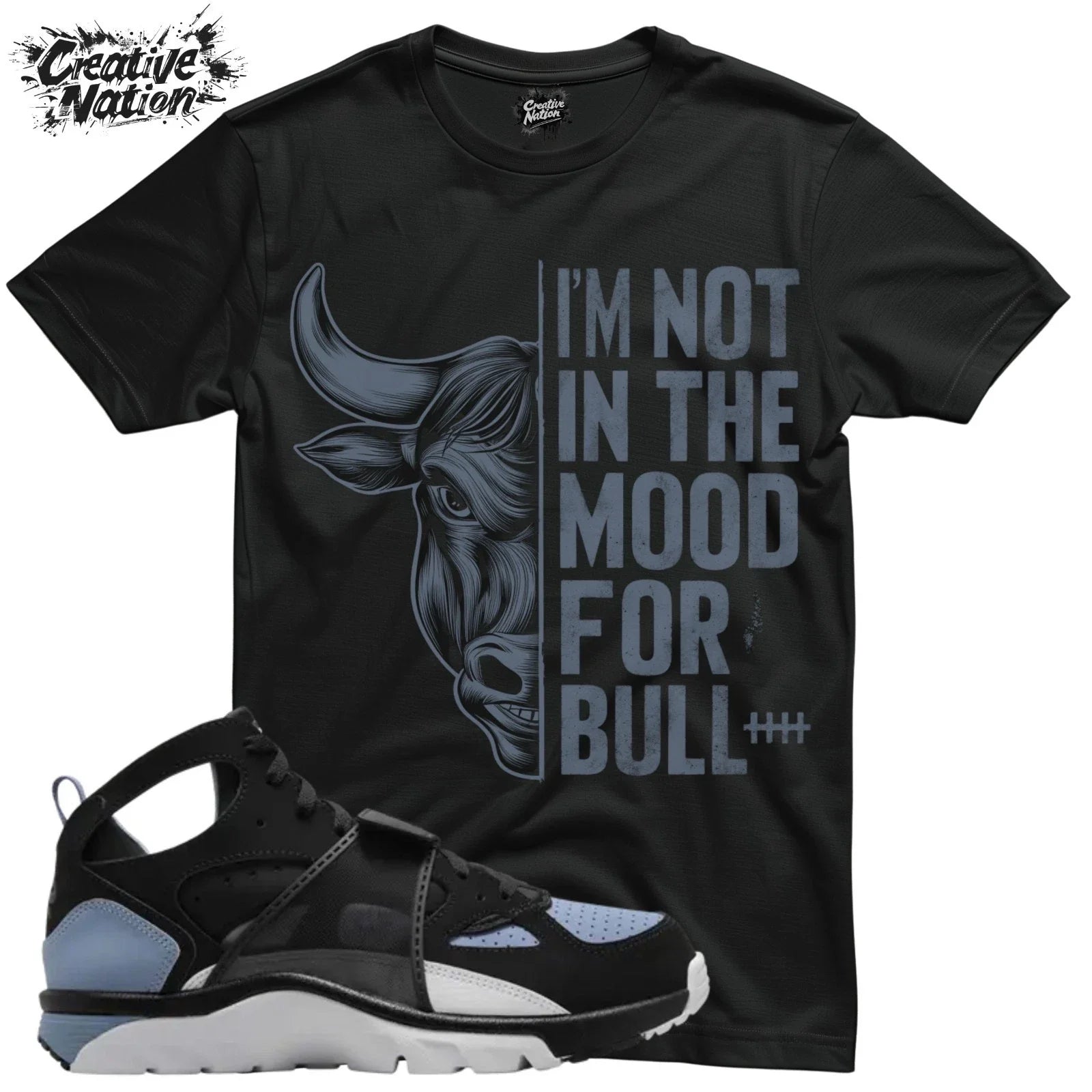 To Match Air Trainer Huarache Cool Blue Black Gym - Adult & Kids T-Shirts, Sweatshirts & Hoodies apparel design preview 1
