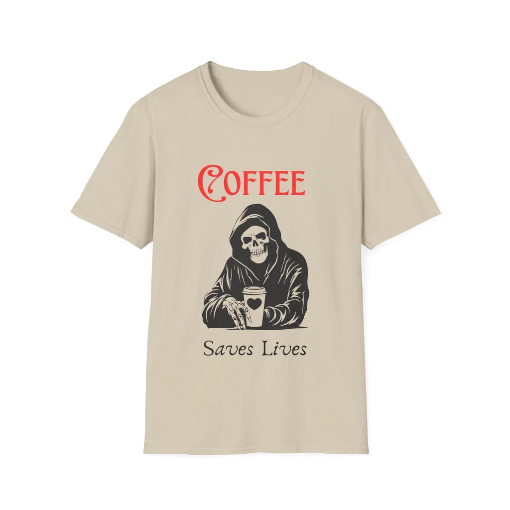 Coffee saves lives Funny Gift, Caffeine Lover Apparel - Adult & Kids T-Shirts, Sweatshirts & Hoodies apparel design preview 1