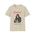 Coffee saves lives Funny Gift, Caffeine Lover Apparel - Adult & Kids T-Shirts, Sweatshirts & Hoodies apparel design preview 1