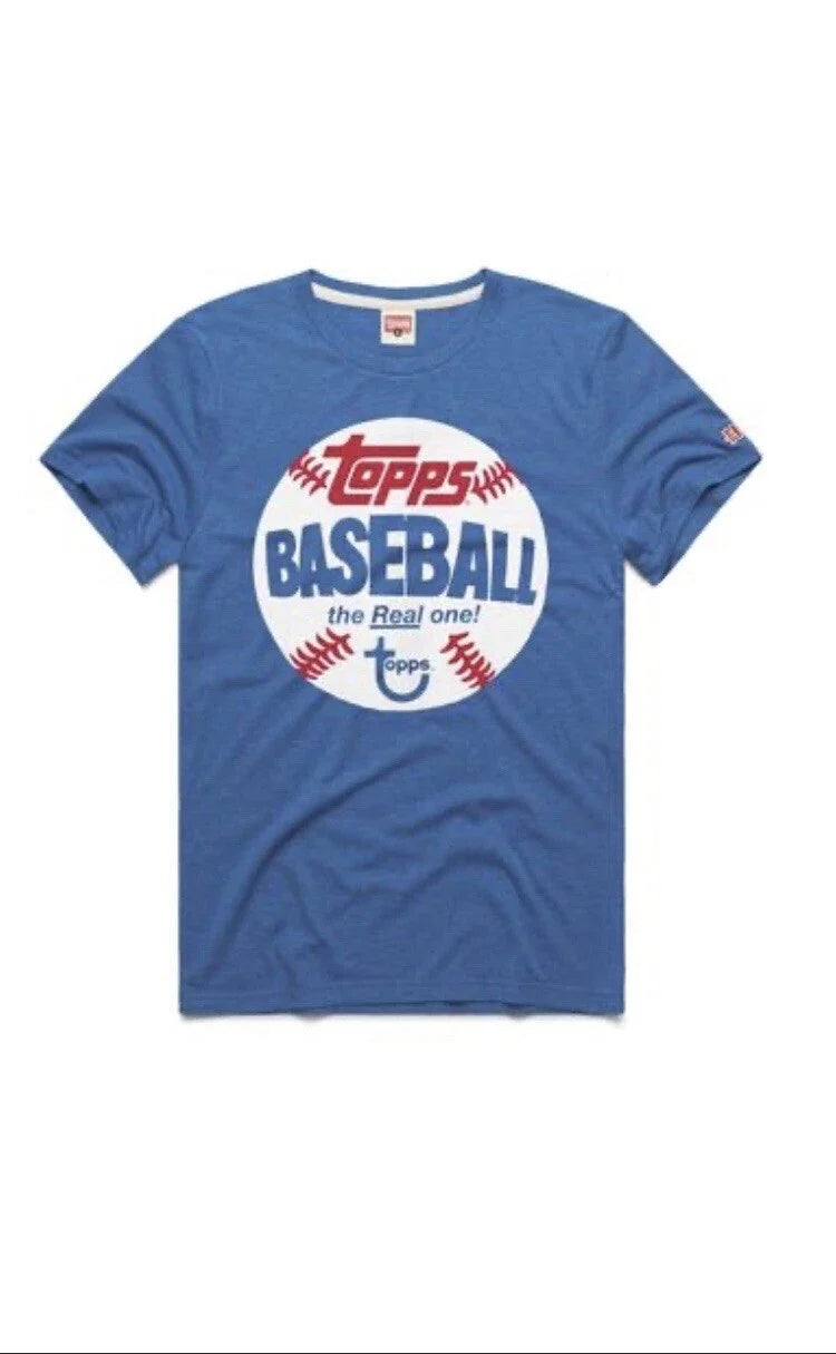 Topps Authentic Retro Blue Baseball Brand New - Adult & Kids T-Shirts, Sweatshirts & Hoodies apparel design preview 1