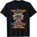 I Am A Grumpy Old Veteran Served Sacrificed Gift - Adult & Kids T-Shirts, Sweatshirts & Hoodies apparel design preview 1