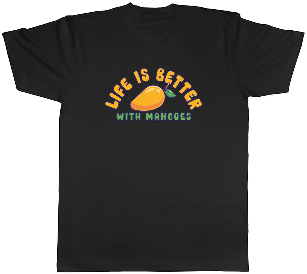 Life is Better with Mangoes Funny Mango Mens Gift Top - Adult & Kids T-Shirts, Sweatshirts & Hoodies apparel design preview 1