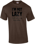 I'm not lazy I just really enjoy doing nothing. funny - Adult & Kids T-Shirts, Sweatshirts & Hoodies apparel design preview 1