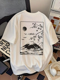 Mount Fuji Japanese Landscape Graphic Y2K Minimalist - Adult & Kids T-Shirts, Sweatshirts & Hoodies apparel design preview 1