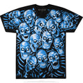JUICY J STAY FLY-SKULL PILE- BLUE GLOW N DARK- - Adult & Kids T-Shirts, Sweatshirts & Hoodies apparel design preview 1