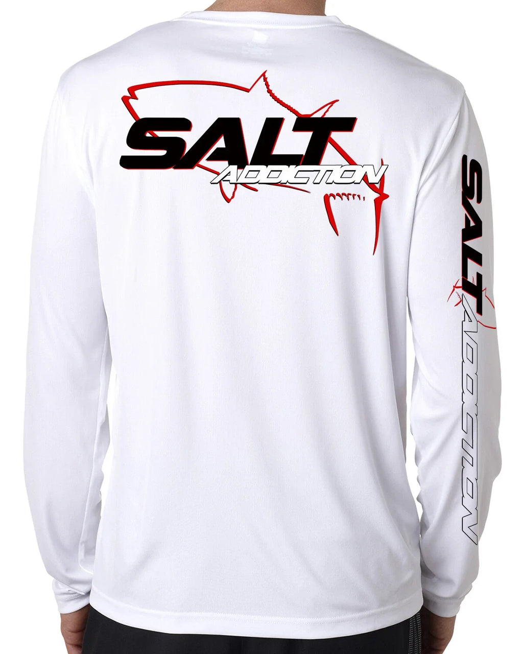 Salt Addiction microfiber saltwater fishing moisture - Adult & Kids T-Shirts, Sweatshirts & Hoodies apparel design preview 1