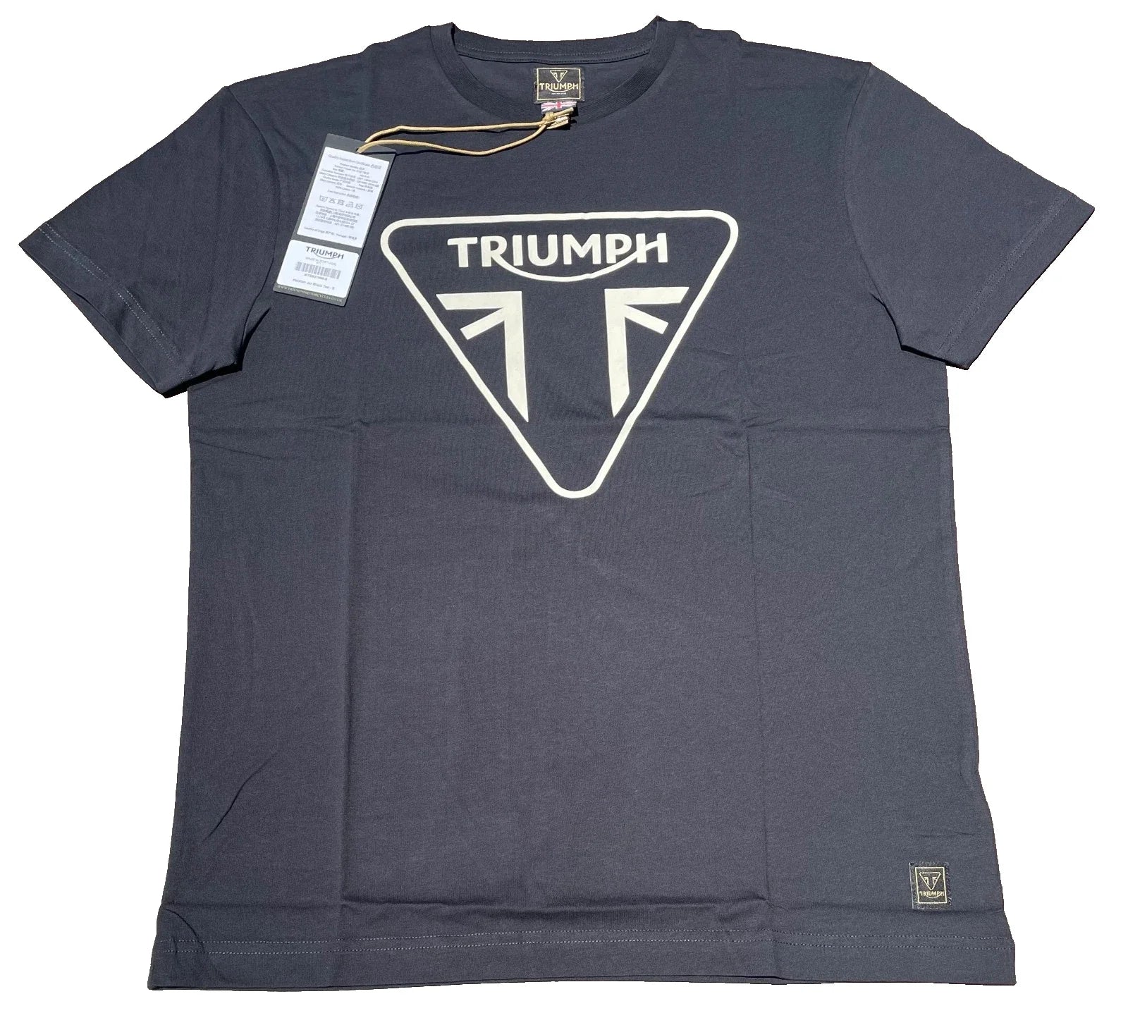 Triumph Mens Small Helston Jet Black Graphic Logo - Adult & Kids T-Shirts, Sweatshirts & Hoodies apparel design preview 1