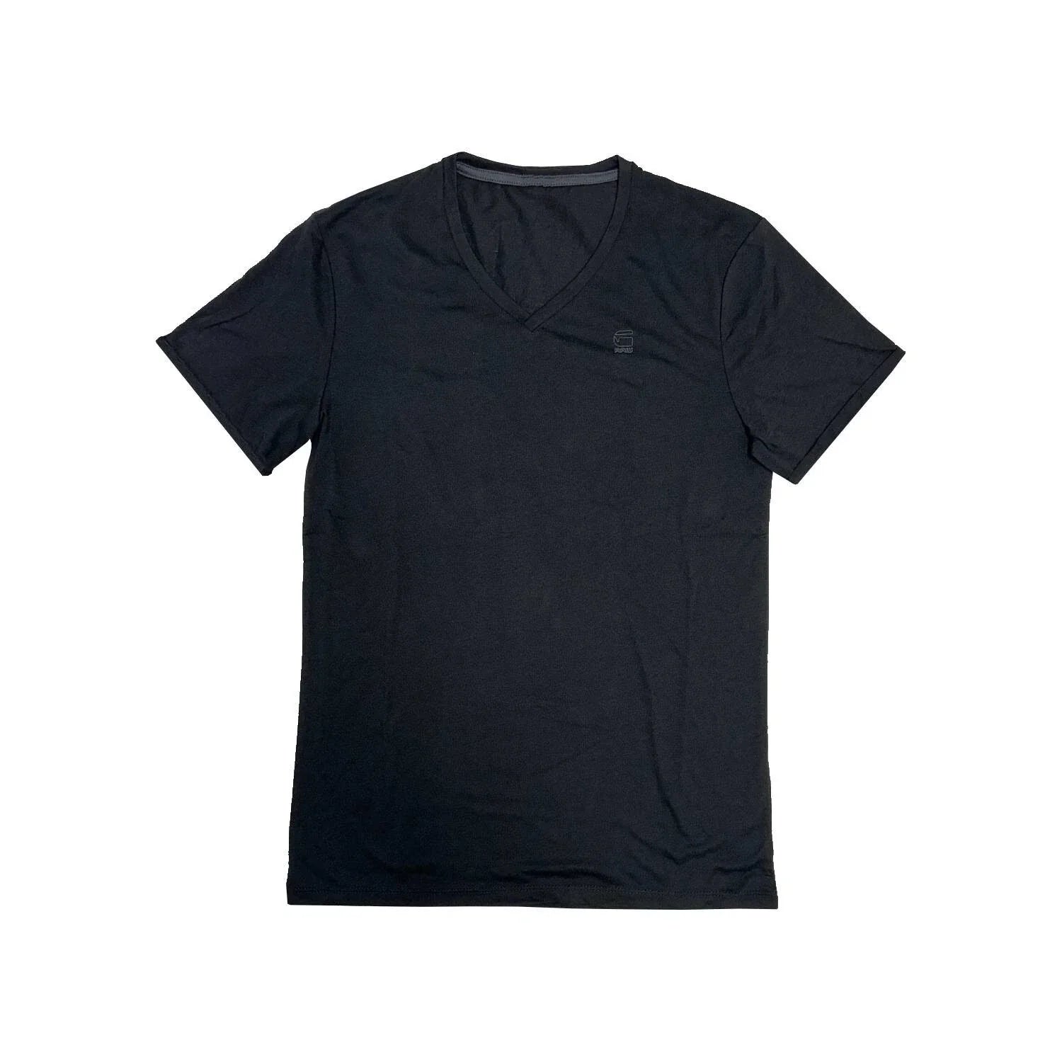G-STAR Men's Black Mikan V-Neck Short Sleeve RRP £30 - Adult & Kids T-Shirts, Sweatshirts & Hoodies apparel design preview 1
