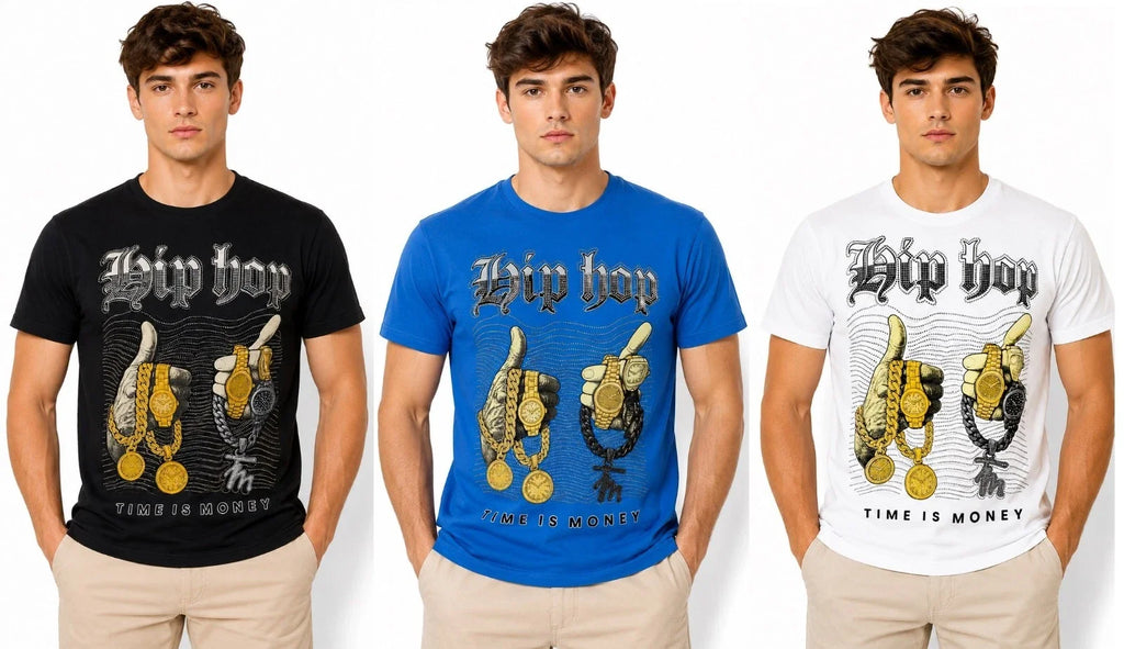 Men's Time Is Money Oversized Fit Hip Hop Streetwear - Adult & Kids T-Shirts, Sweatshirts & Hoodies apparel design preview 1