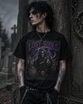 Lost Souls Grim Reaper Gothic Horror Skull Graveyard - Adult & Kids T-Shirts, Sweatshirts & Hoodies apparel design preview 1