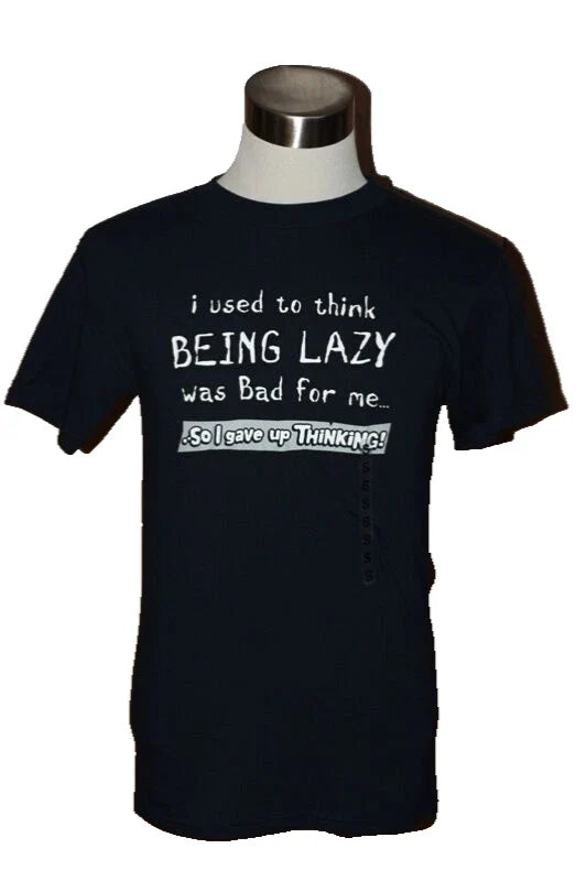 MENS' LAZY -SIZE: SMALL 80 - Adult & Kids T-Shirts, Sweatshirts & Hoodies apparel design preview 1