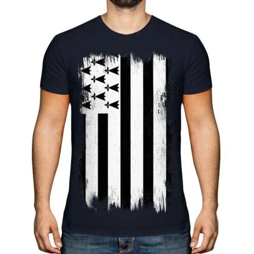 Brittany Grunge Flag Top Football Gift Jersey Clothes - Adult & Kids T-Shirts, Sweatshirts & Hoodies apparel design preview 1