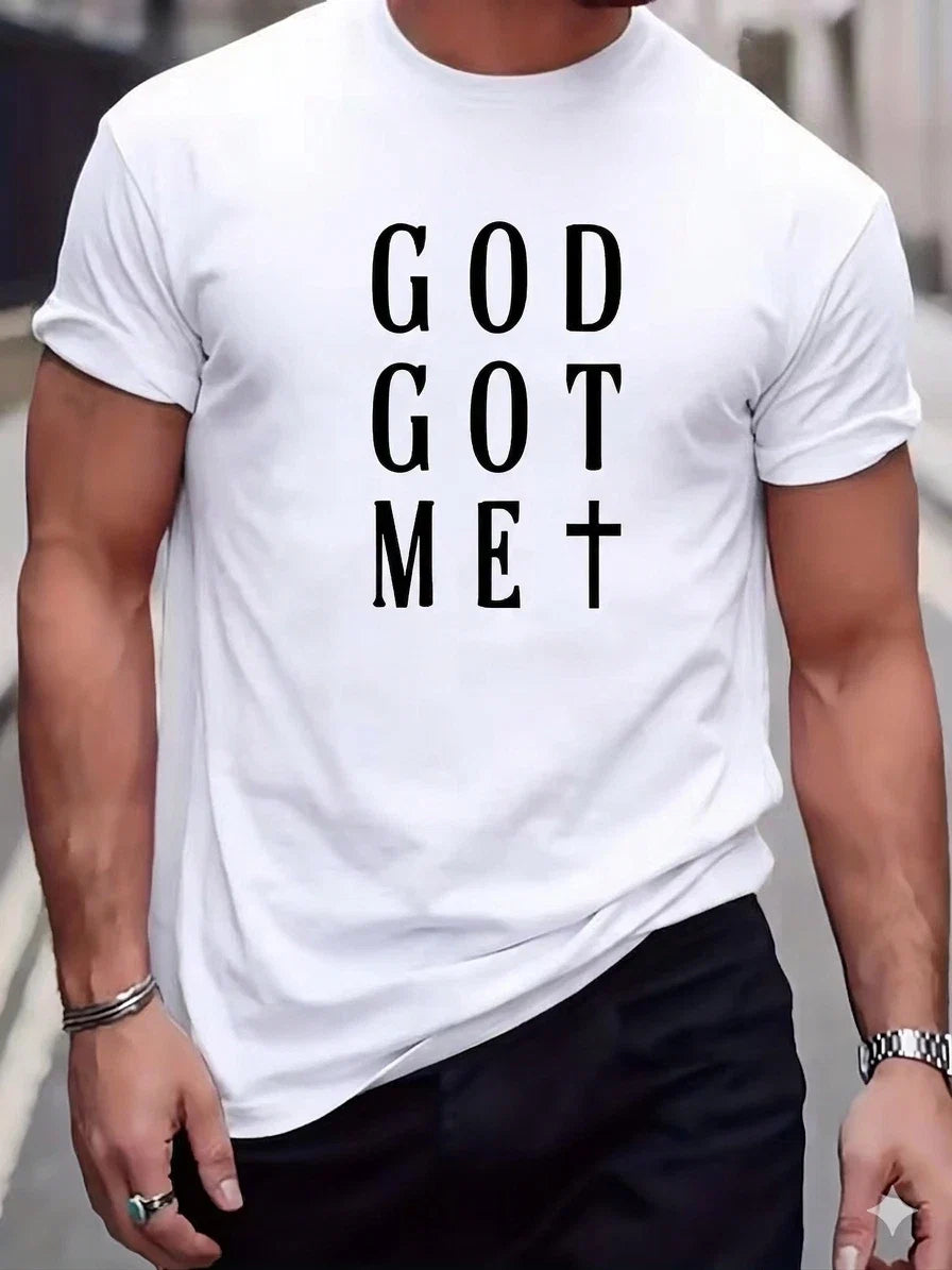 Men's Christian Jesus God Got Me Faith Cross Graphic - Adult & Kids T-Shirts, Sweatshirts & Hoodies apparel design preview 1