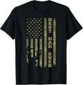 Father's Day Best Dad Ever Vintage Camo USA Flag Deer - Adult & Kids T-Shirts, Sweatshirts & Hoodies apparel design preview 1