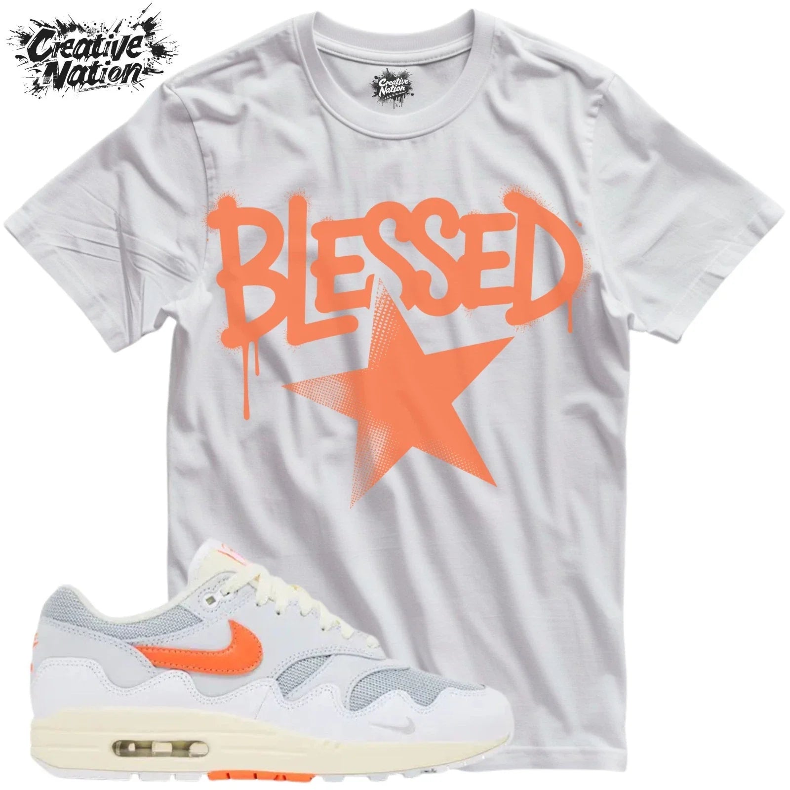 To Match White Sneaker Blessed For - Adult & Kids T-Shirts, Sweatshirts & Hoodies apparel design preview 1
