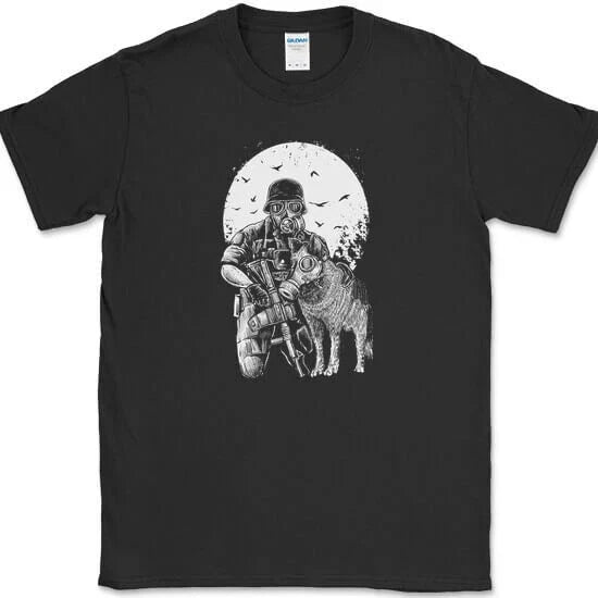 Gasmask Trooper Military Dog Trendy Apoc Graphic - Adult & Kids T-Shirts, Sweatshirts & Hoodies apparel design preview 1