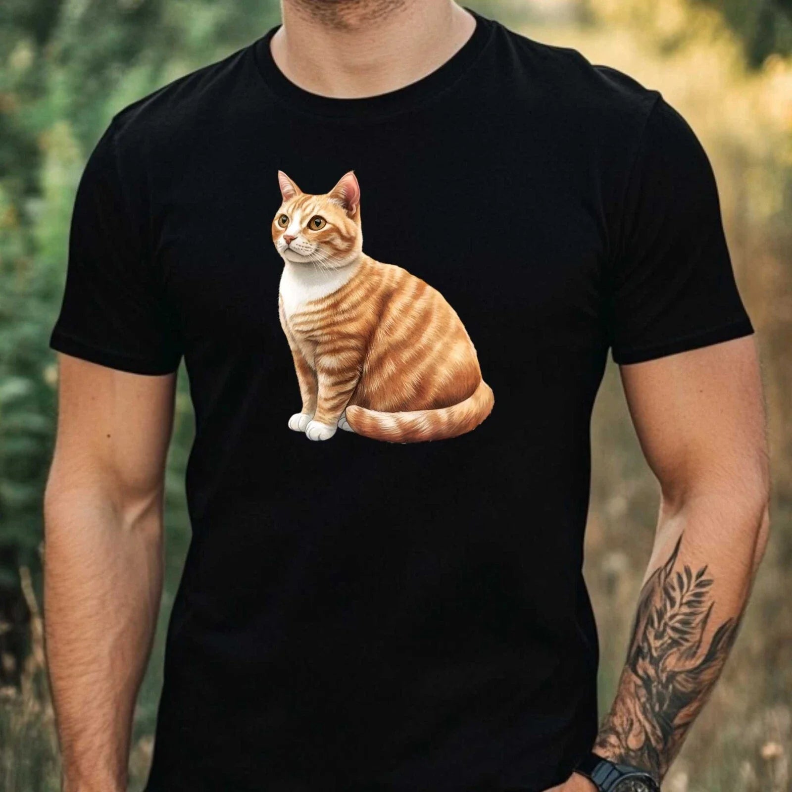 Mens Watercolour Cat Breed Motif Cotton Size XS to - Adult & Kids T-Shirts, Sweatshirts & Hoodies apparel design preview 1