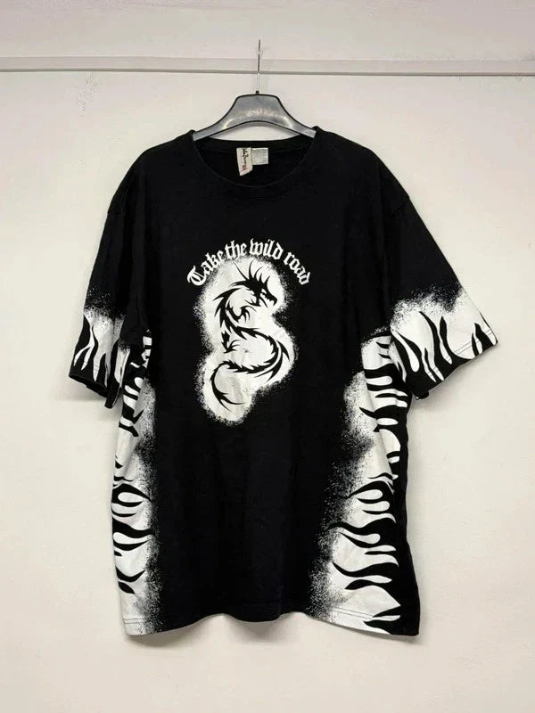 Eddie Bauer Tribal Tattoo Dragon Y2K Style size Large - Adult & Kids T-Shirts, Sweatshirts & Hoodies apparel design preview 1